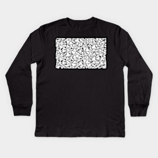 Bones Pattern Artwork Kids Long Sleeve T-Shirt